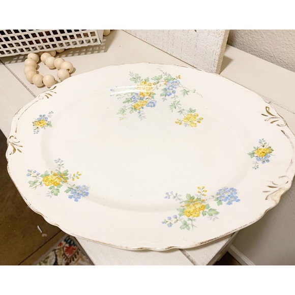 Vintage Crown Potteries Co. Platter - Picture 1 of 2